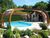 Hohe Schwimmbad�berdachung 