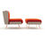 Moderne Sessel mit Fu�schemel