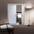 In die Wand laufende T�r