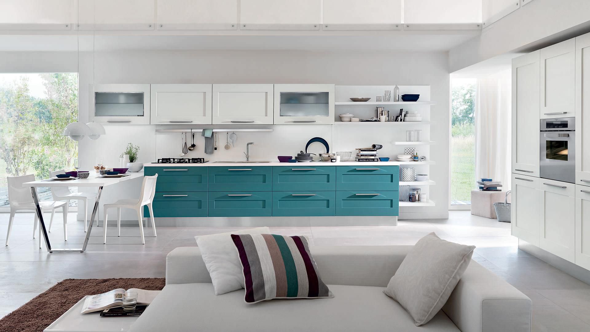 Moderne Küche / Holz / mit Griffen - GALLERY - CUCINE LUBE - Videos Moderne Küche / Holz / mit Griffen - GALLERY - CUCINE LUBE - Videos