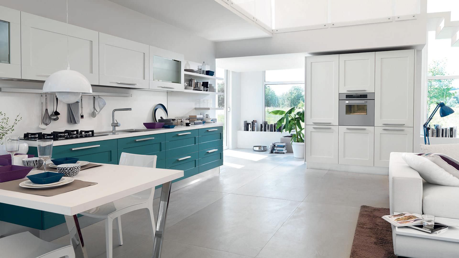 Moderne Küche / Holz / mit Griffen - GALLERY - CUCINE LUBE - Videos Moderne Küche / Holz / mit Griffen - GALLERY - CUCINE LUBE - Videos