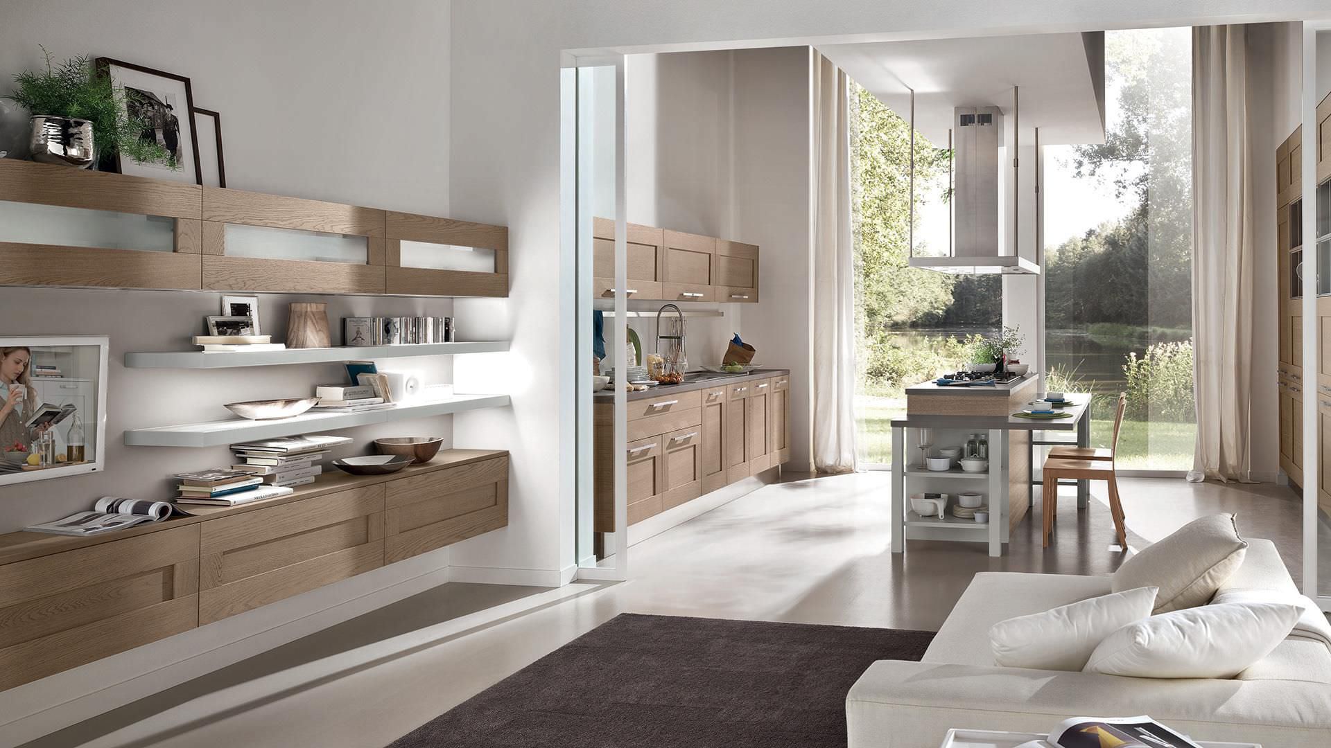 Moderne Wohnwand / lackiertes Holz - GALLERY - CUCINE LUBE - Videos Moderne Wohnwand / lackiertes Holz - GALLERY - CUCINE LUBE - Videos