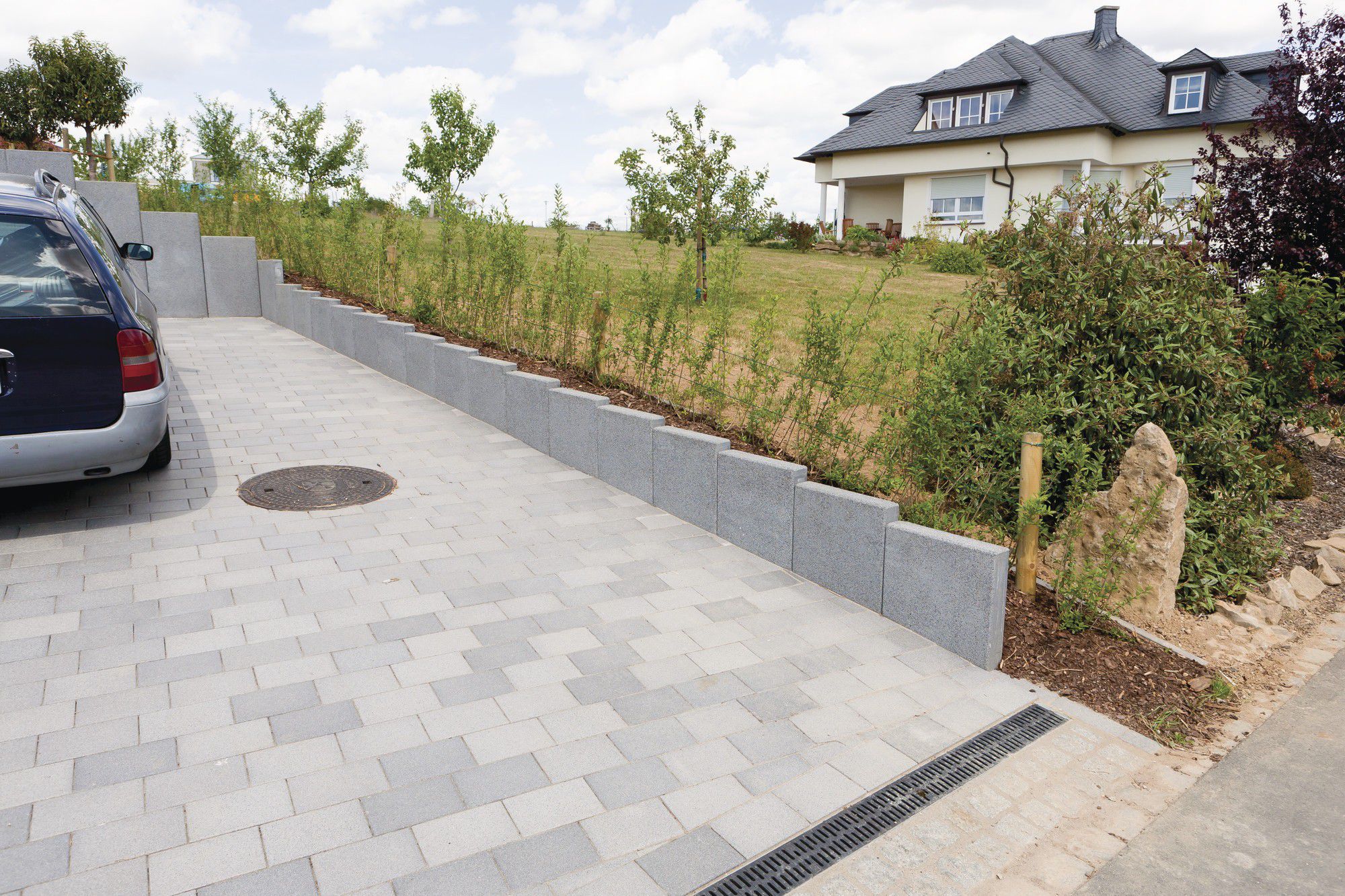 Stein-Stützmauer / Modulare / für Gartenzäune - Rinn Beton- und ... Stein-Stützmauer / Modulare / für Gartenzäune - Rinn Beton- und ...