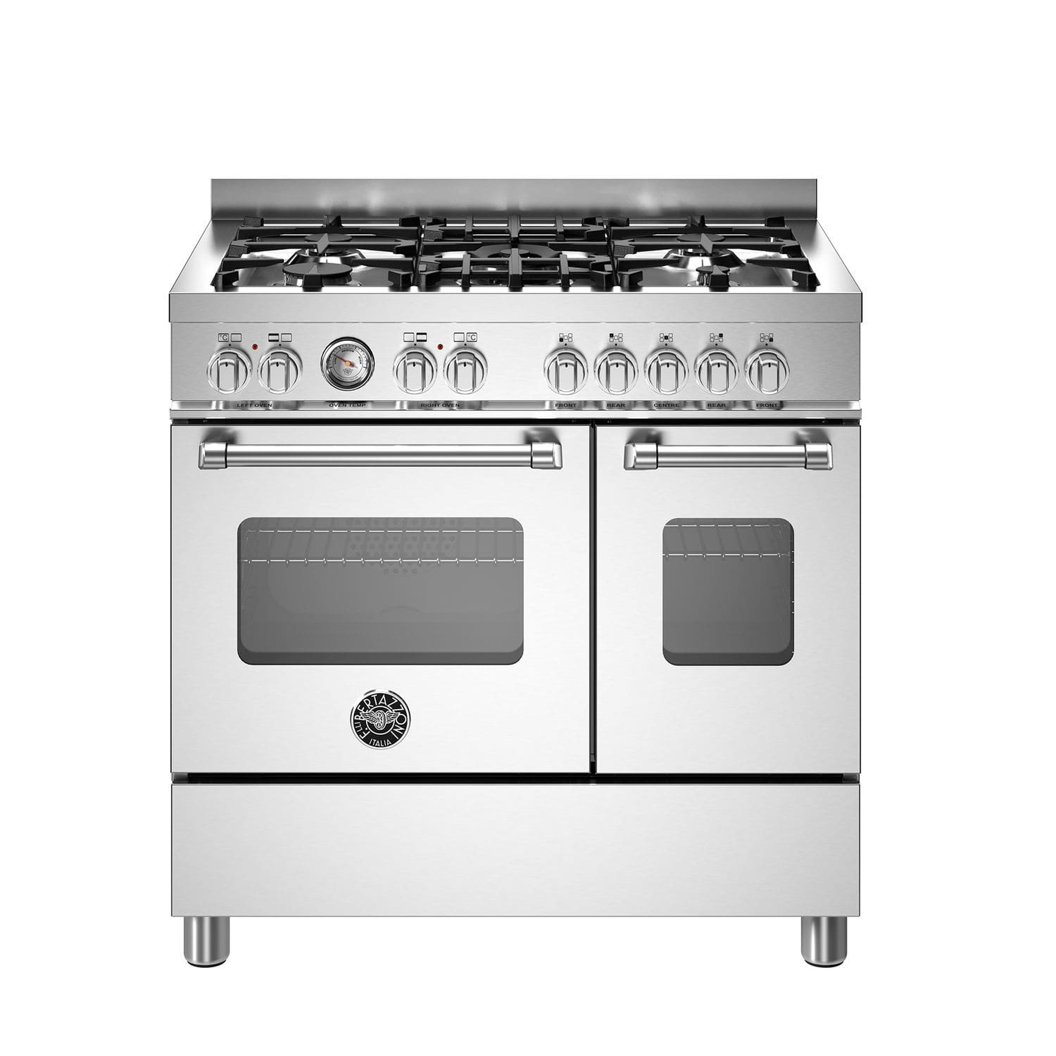 Gasherd MAS95C2EXC Bertazzoni Elektrisch 2 Ofen 5 Feuerstellen