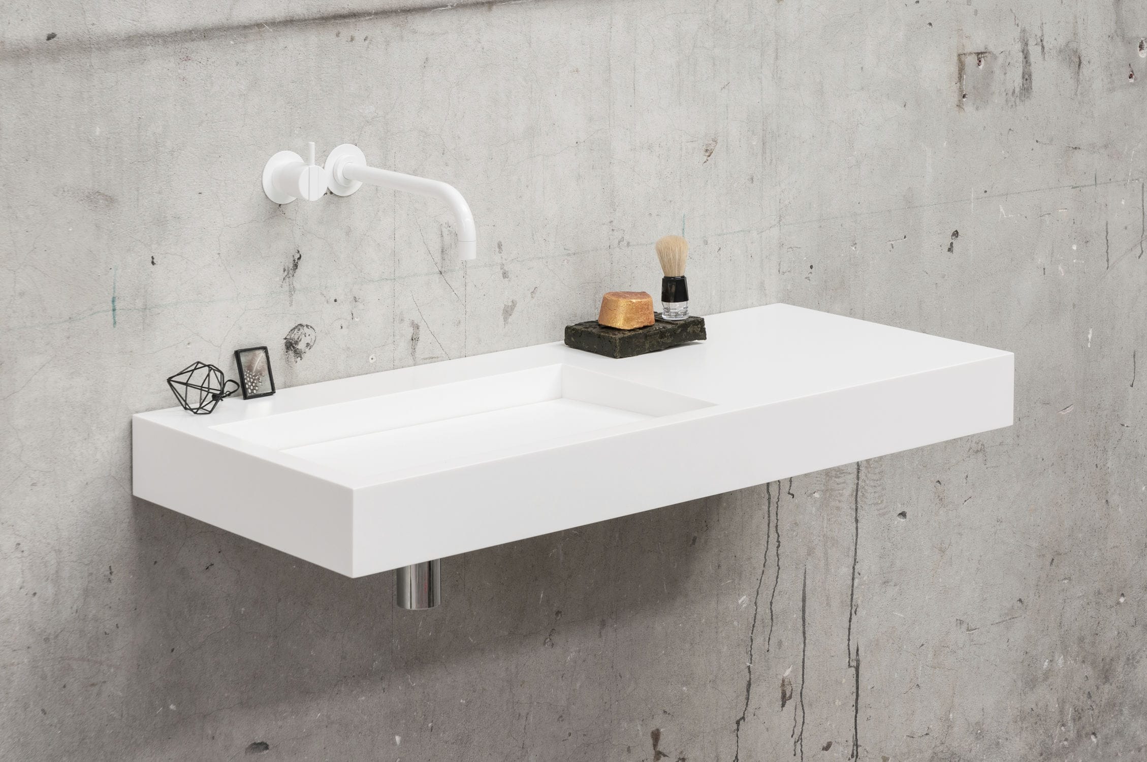 Wand-Waschbecken / rechteckig / Hi-macs® / Verbundwerkstoff - KUUB ... Wand-Waschbecken / rechteckig / Hi-macs® / Verbundwerkstoff - KUUB ...