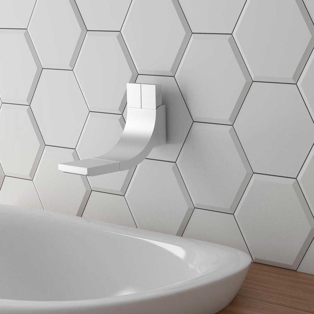 Innenraum-Fliesen / für Wände / Keramik / uni - MINI HEXA BEVEL ... Innenraum-Fliesen / für Wände / Keramik / uni - MINI HEXA BEVEL ...