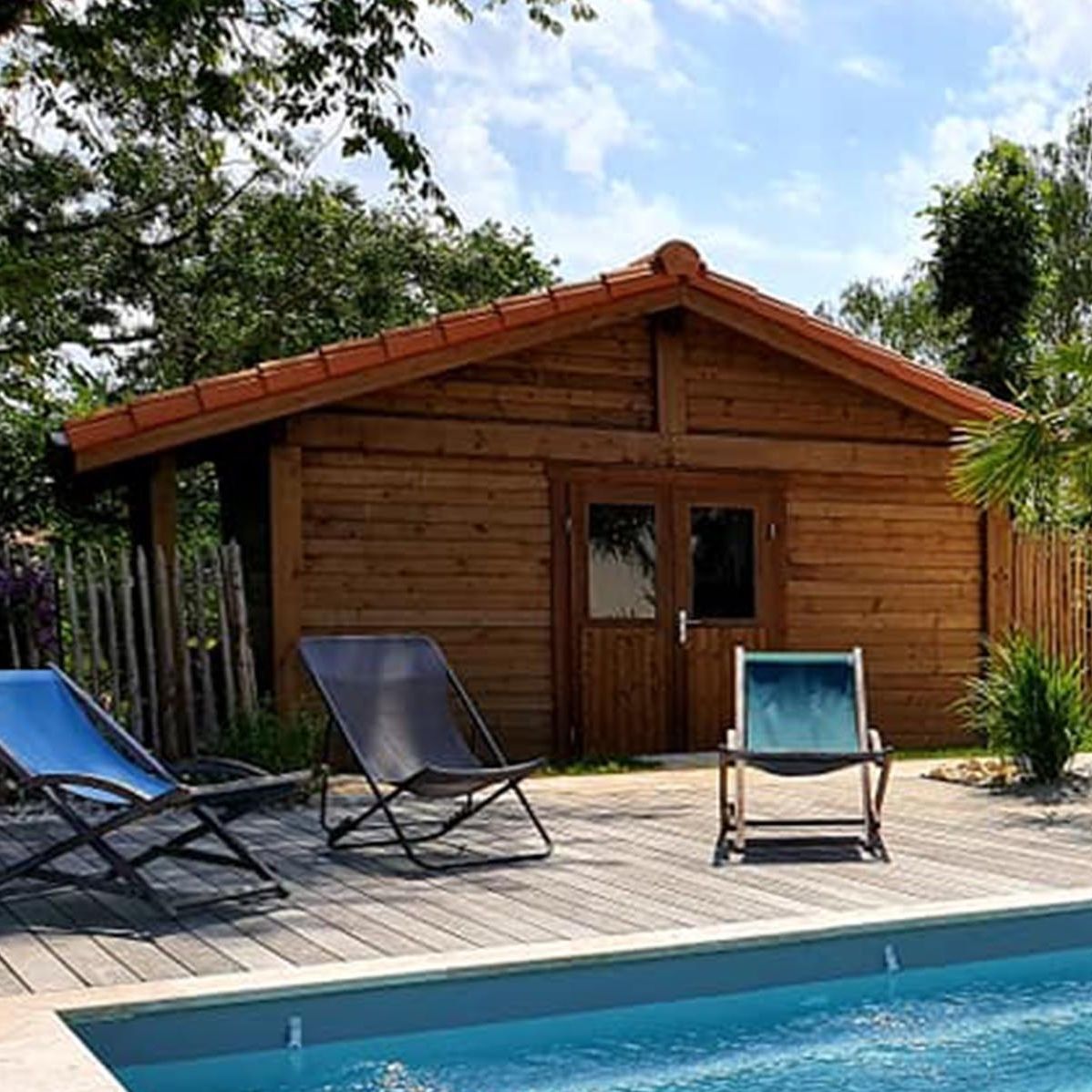 Holz Gartenhaus NARBONNE MODULAND modern für Privatgebrauch