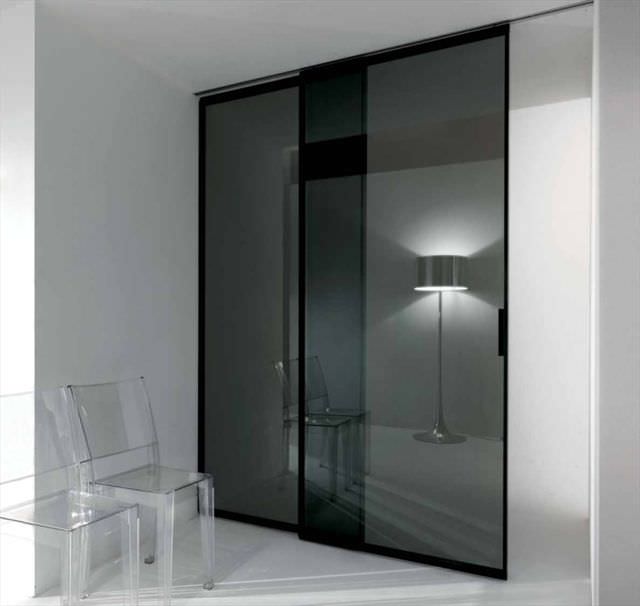 Innenbereich-Tür / Schiebe / Glas / doppelt - PAVILION MINIMAL by ... Innenbereich-Tür / Schiebe / Glas / doppelt - PAVILION MINIMAL by ...