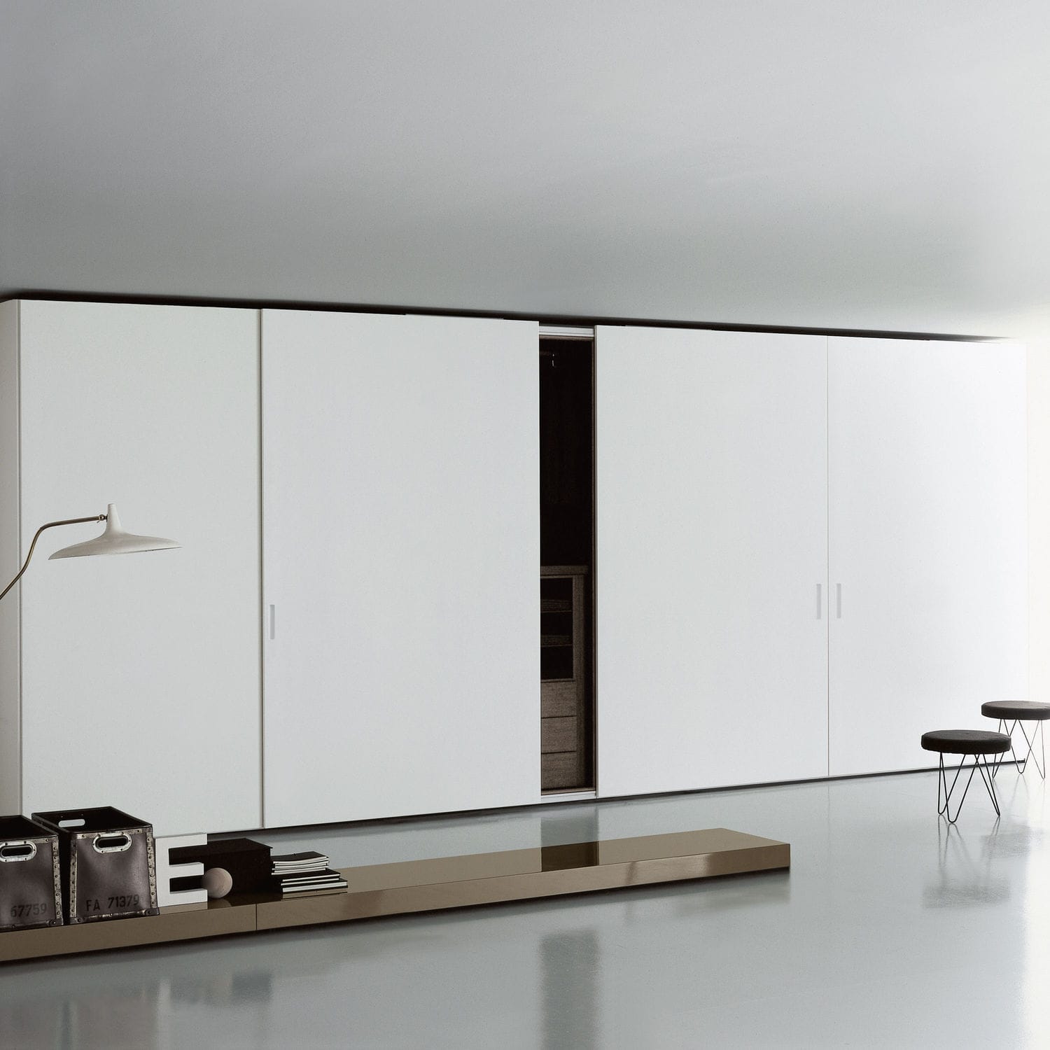 Moderner kleiderschrank / holz / schiebetüren / von piero lissoni ...