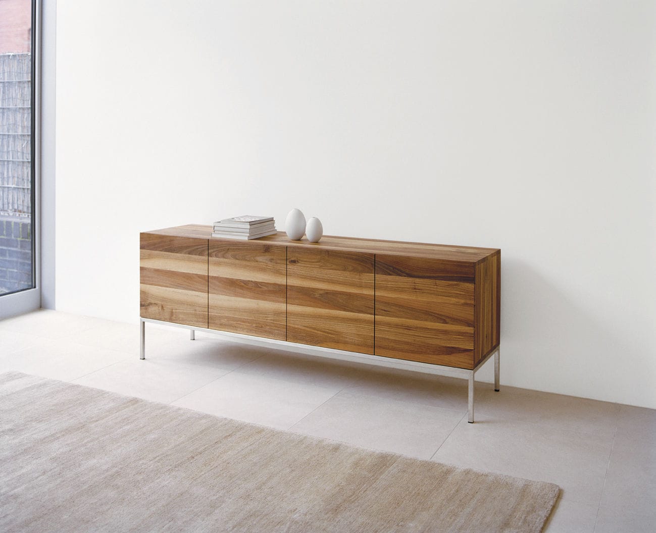 Modernes sideboard / aus eiche / nussbaum / aus stahl sb02 farah ...
