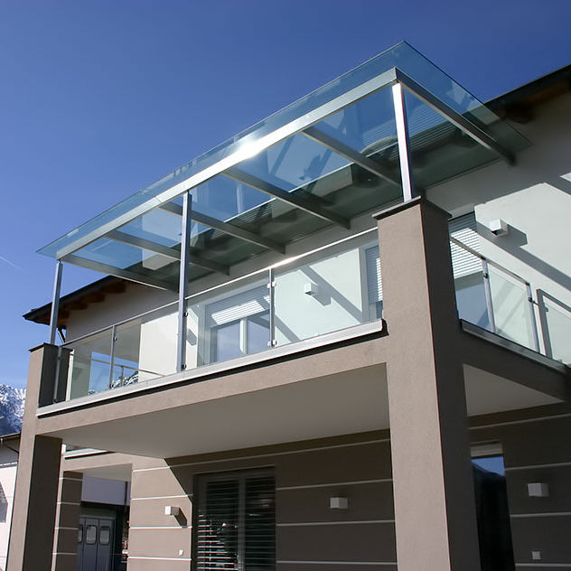 Vordach für terrasse / aus edelstahl inox design