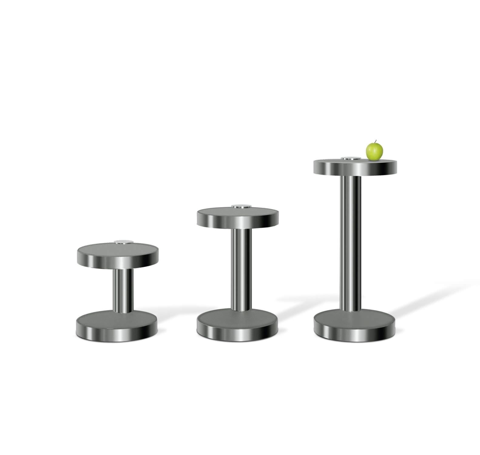 moderne beistelltisch / edelstahl / rund / unsichtbare rollen moderne beistelltisch / edelstahl / rund / unsichtbare rollen