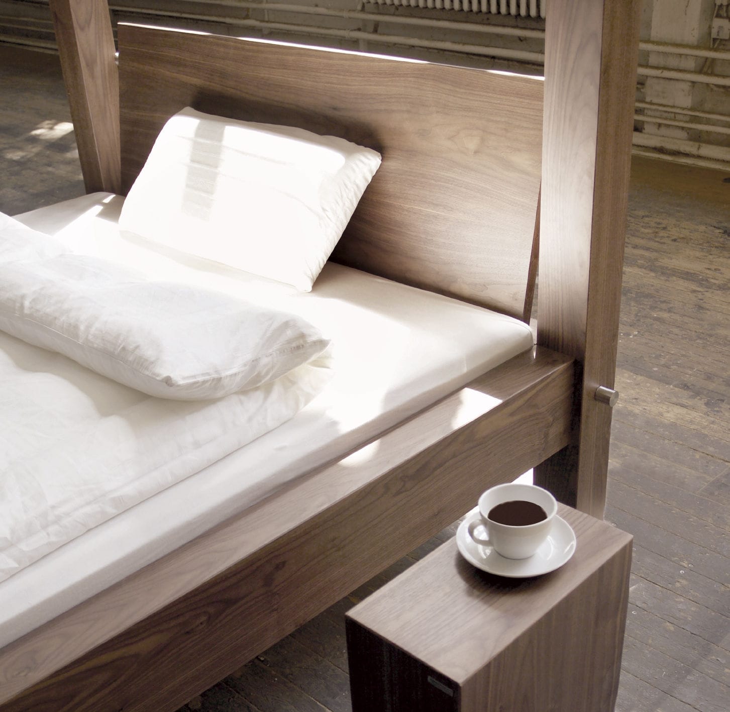 Doppelbett / himmelbett / modern / holz himmelbett art317 ...