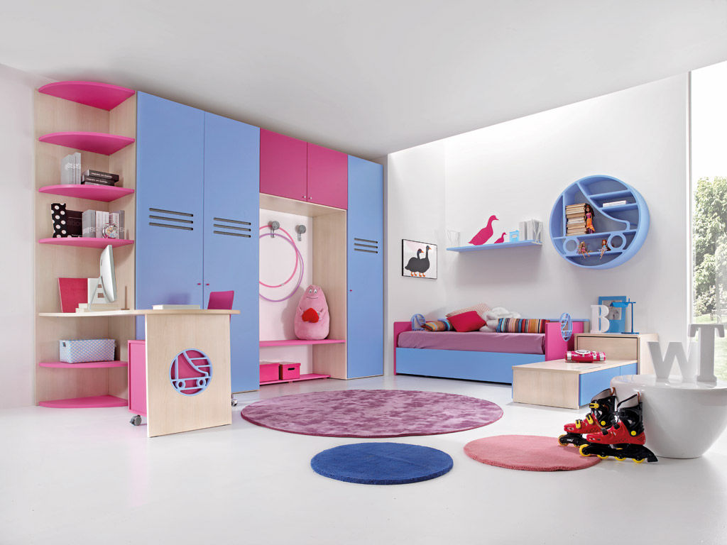 Kinderzimmer für mädchen sport roller 2 faer ambienti