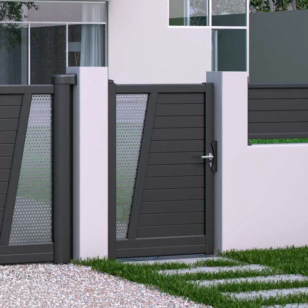 gartentor edelstahl, aluminium-gartentor / edelstahl - les contemporains : phoenix, Design ideen