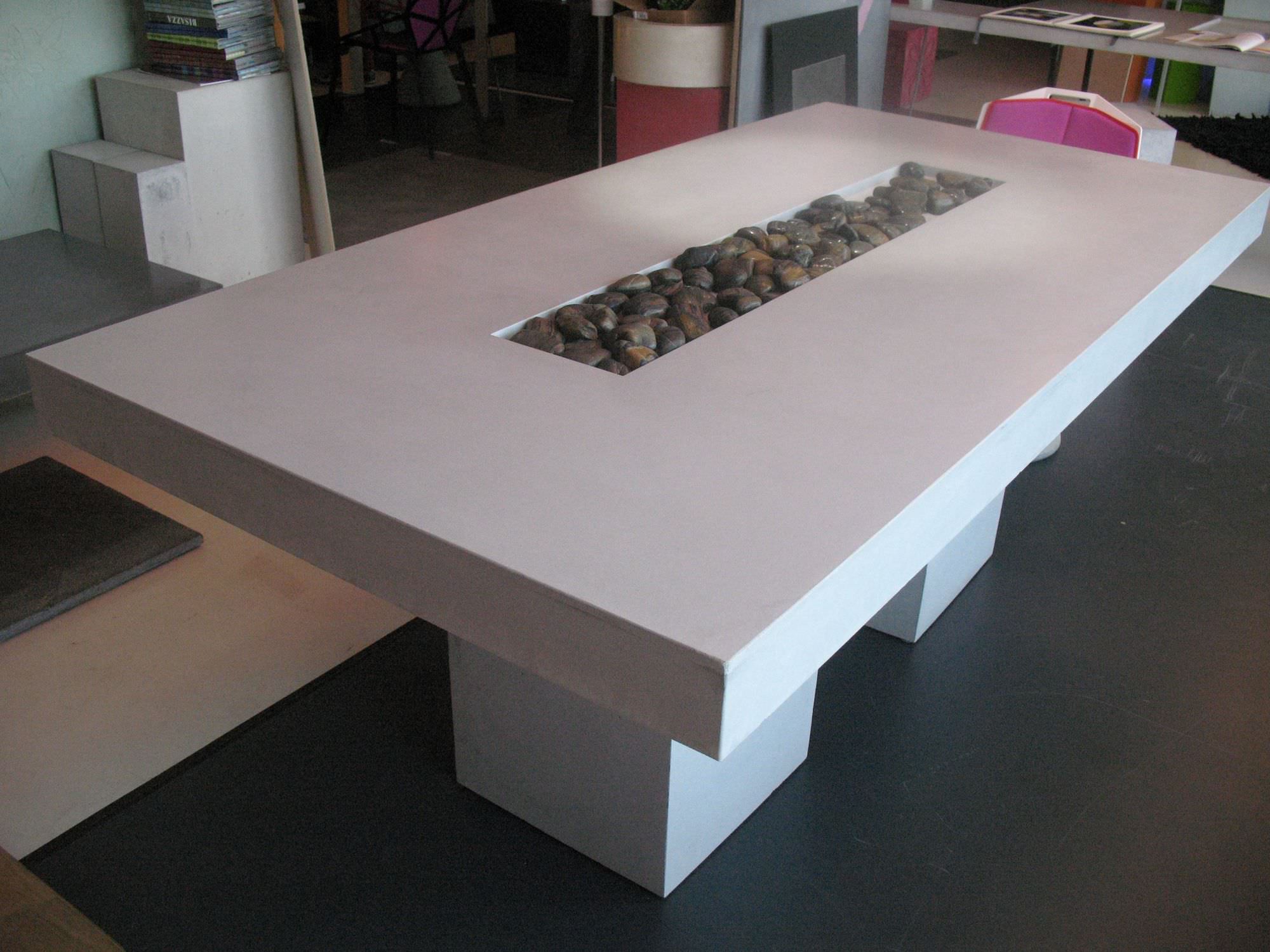 Wohnzimmerz Esstisch Beton With Rechteckiger Tisch Fr