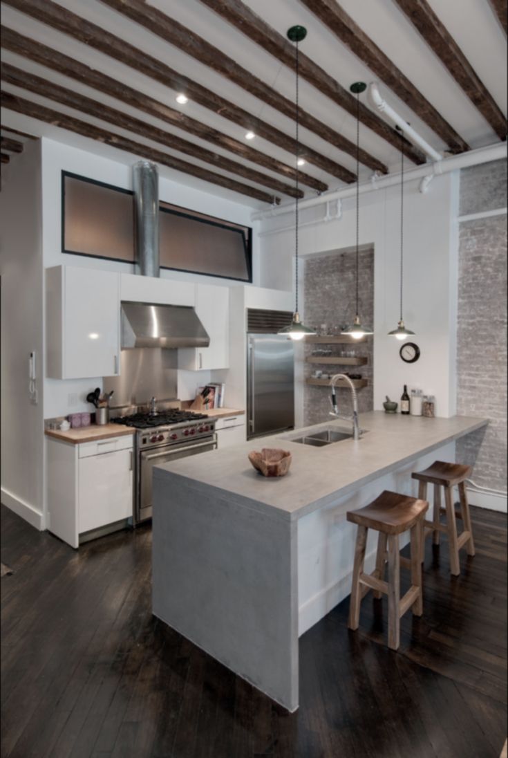Moderne kücheninsel joue balian beton atelier