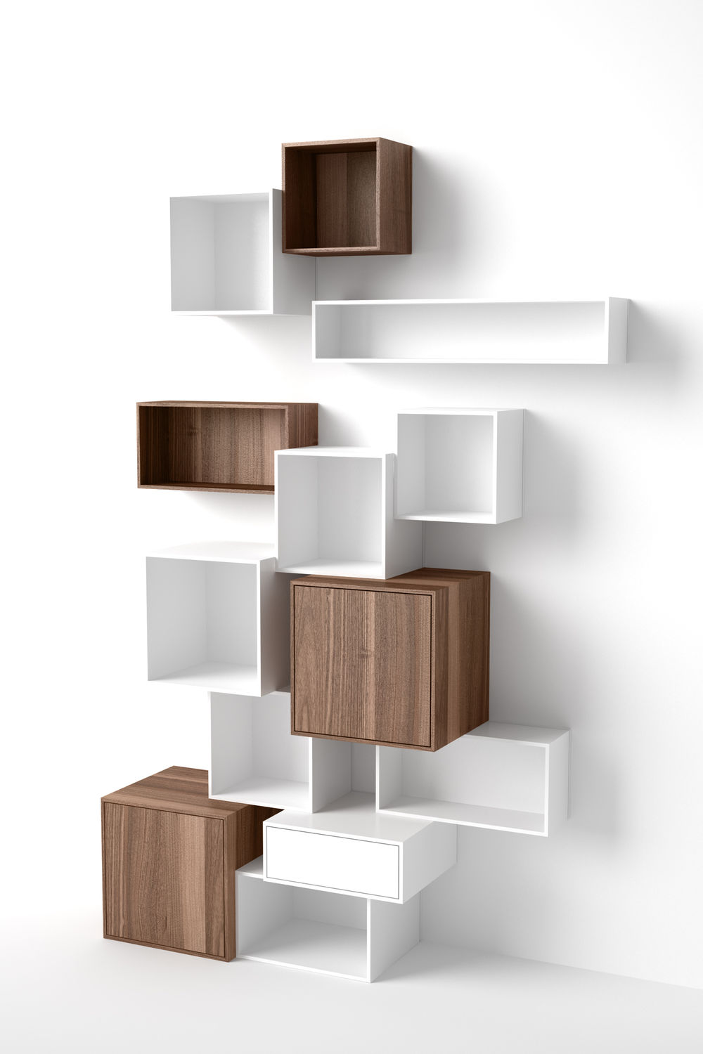 Modul regal / modern / aus mdf / für berufliche nutzung cubit ... Moderne regale weiß