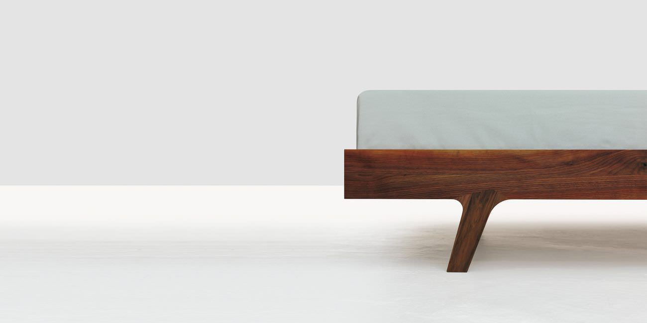 Doppelbett Standard Modern Aus Massivholz GRAND MELLOW By