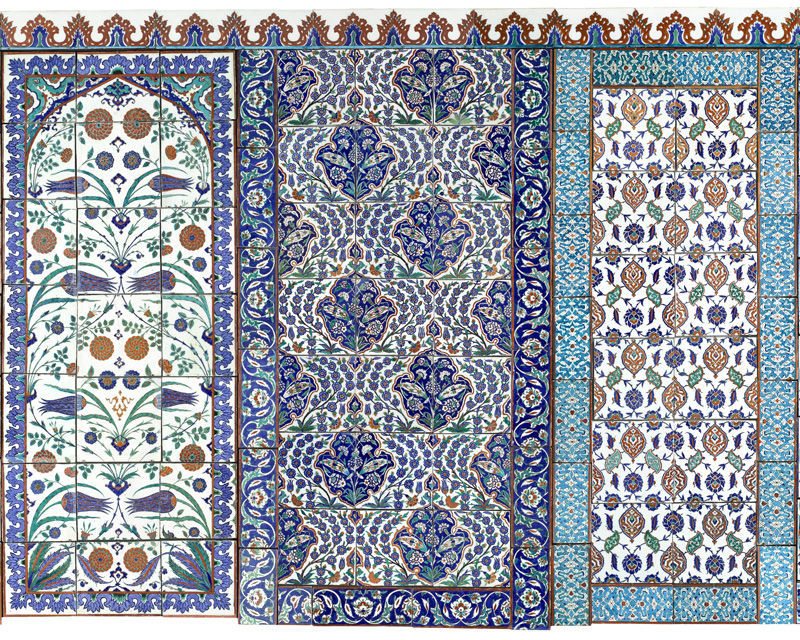 Klische Tapeten Meistergemälde Steingutmotiv Vlies Klische Tapeten Meistergemälde Steingutmotiv Vlies Oriental Tiles 1