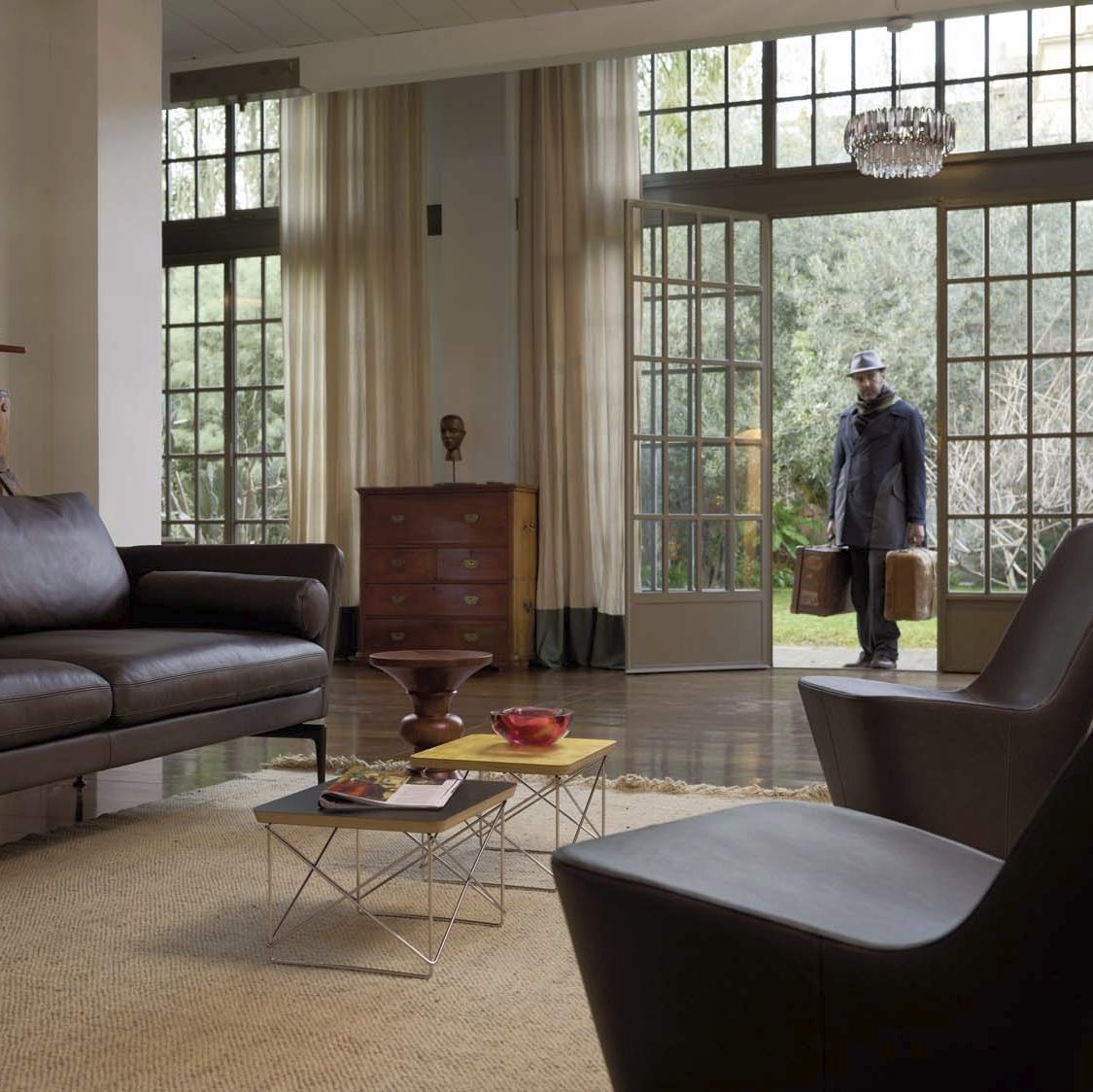 Beistelltisch / modern / aus sperrholz / aus stahl ltr vitra Beistelltisch birke