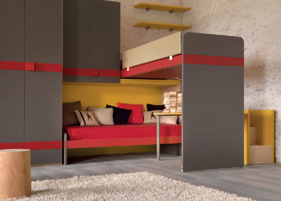 Etagenbett / modern / aus eiche / mit stauraum stack mob ...