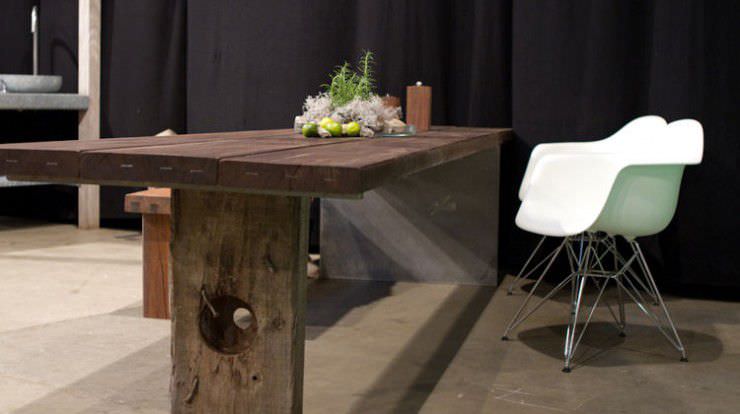Moderner Esstisch / Holz / Stahl / oval - GAIA - THORS DESIGN Moderner Esstisch / Holz / Stahl / oval - GAIA - THORS DESIGN
