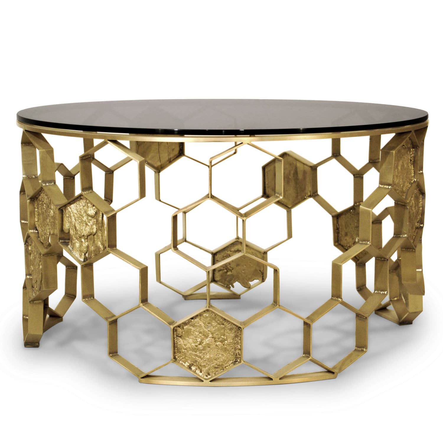 Moderner Couchtisch / Glas / Messing / rund - MANUKA - BRABBU DESIGN ... Moderner Couchtisch / Glas / Messing / rund - MANUKA - BRABBU DESIGN ...