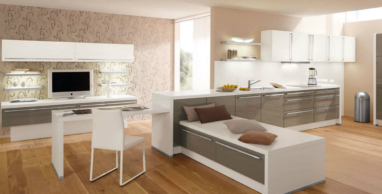 Moderne küche / laminat / lackiert / hochglanz 314 calla wellmann