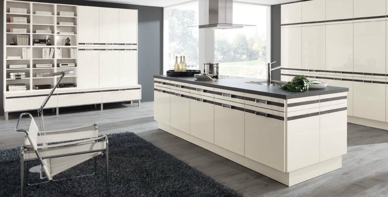 Moderne küche / laminat / kochinsel / lackiert 544 subra wellmann