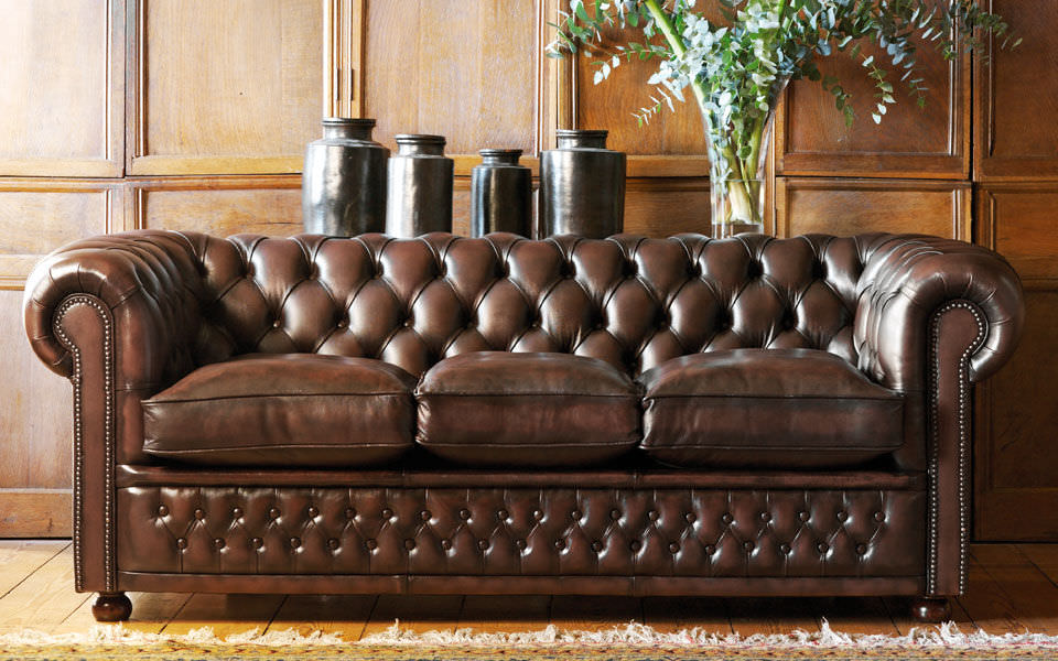 Ecksofa / Chesterfield / Leder / 3 Plätze - STAMFORD - Fleming ...