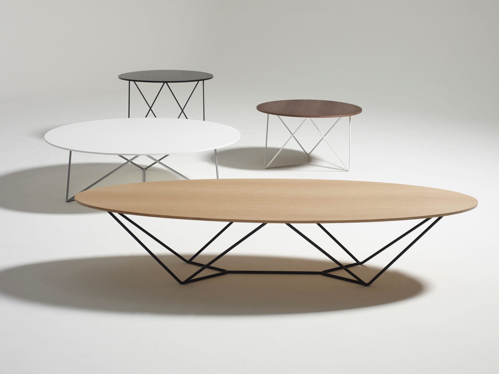 Couchtisch / modern / holz / aus metall stem by jonathan ...