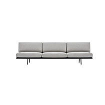 Modulierbares Sofa / modern / Leder / Holz