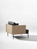 Moderner Sessel / Stoff / Leder / von Jean-Marie...