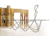 Designtisch / originell / Metall / gebogen