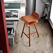 Moderner Barhocker / Holz / Metall / Gewerbe