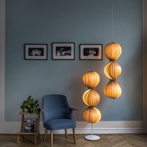 Hängelampe / modern / aus Birke / Innenraum