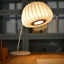 Tischlampe / modern / aus Birke / Papier