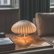 Tischlampe / modern / aus Birke / Papier
