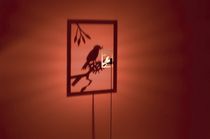 Designer Aluminium-Stehleuchte SHINING IMAGE 1 BIRD by Dennis Thies & Michael R&ouml;sing ABSOLUT LIGHTING