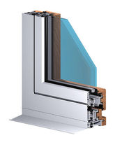 Doppelglas- Fl&uuml;gelfenster aus Aluminium-Holz COR-GALICIA PREMIUM R.P.T. Cortizo