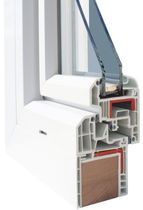 Doppelglas-Fl&uuml;gelfenster aus PVC CHANGE H 280 HAAS HOCO ITALIA