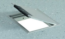 Einbau-Bodengeh&auml;use f&uuml;r Stecker UNE BROSSE Lenzlinger Access Floors