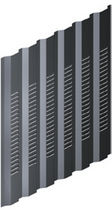 hinterl&uuml;ftete Fassadenverkleidung aus Metall PML 25.180.1085B &Agrave; VENTELLES Joriside
