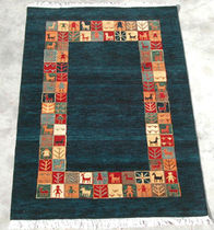 Indischer Wollteppich mit geometrischem Muster (Gabbeh, handgefertigt) LIFESTYLE ORIENTALS : GABBEHS Rugs of India