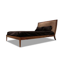 modernes Doppelbett mit gepolstertem Kopfteil aus Leder BELGRANO Costantini Design
