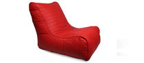 moderner Kaminsessel FIORENZE LEATHER SOFA - HELLFIRE RED Ambient Lounge Italia