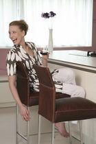 moderner Leder-Barstuhl TEXAS Kff. Design