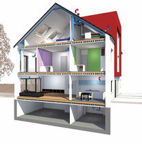 Vorgefertigte Hohldecke aus Stahlbeton BRESPA&reg;-L&Uuml;FTUNGSDECKE DW Systembau
