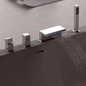 Badewannen-Einhebelmischer / für Theken / aus verchromtem Messing / für Badezimmer